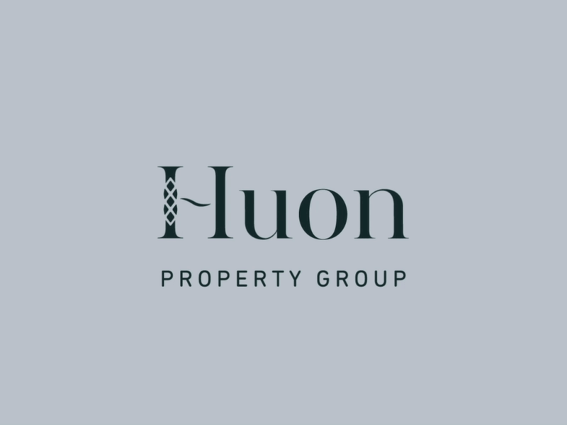 Logo animation for Huon Property Group animation brand branding design gif logo typography vector