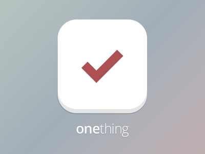 OneThing app logo/icon app icon ios