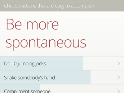 Be more spontaneous app ios personal project