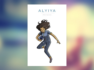 GoE Player Card - Alyiya heroine illustration science