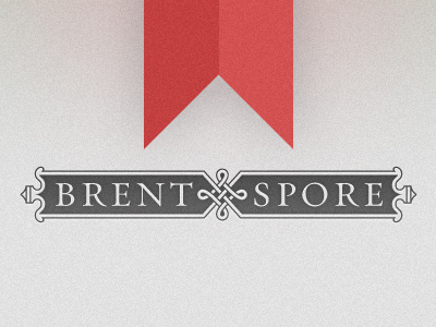 BrentSpore.com Logo v2 brent spore logo red ribbon