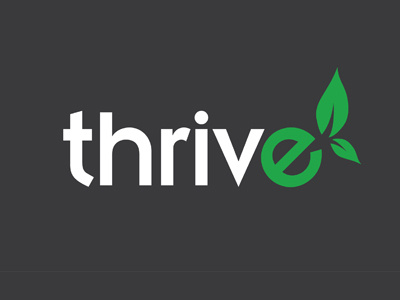 Thrive identity logo thrive