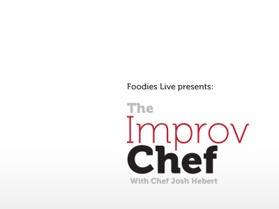 The Improv Chef chef food live logo show