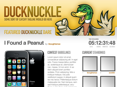 DUCKNUCKLE logo ui website