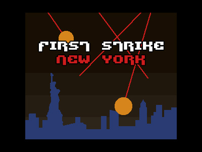 Attack! 8bit ad art campaign concept fail missile command pixel