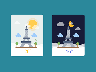 weather design illustration ui xd