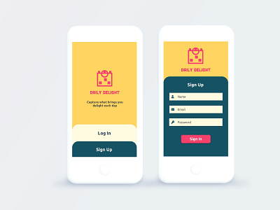 Day 001 Daily UI Challenge: Sign Up app dailyui design logo signin signup ui