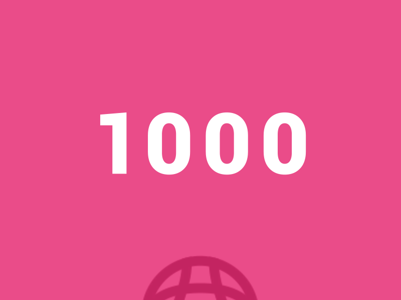 1000 followers! 1000 after effects animation ball dribbble gif
