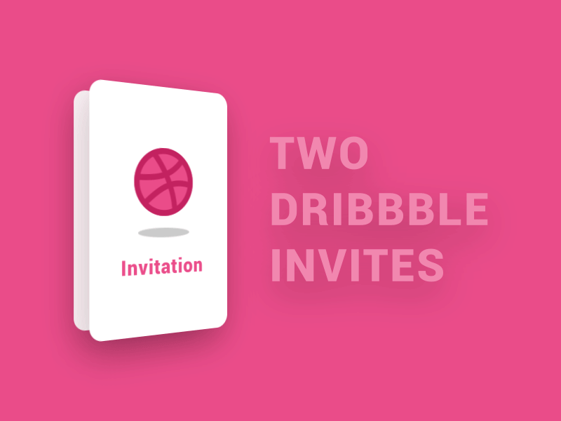 Two dribbble invites
