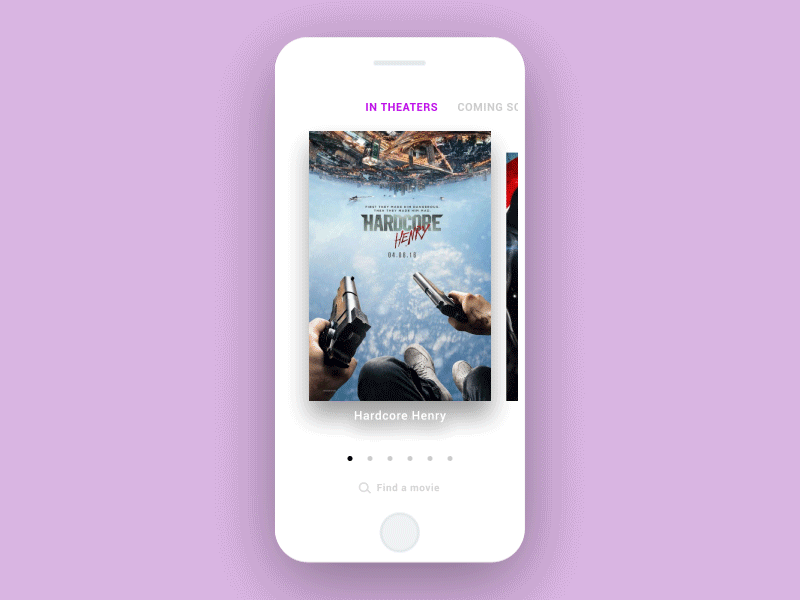 Movies after effects animation gif inteface iphone movie phone
