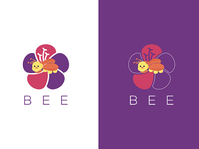 Bee Illustration brand branding character clean design flat icon illustration illustrator lettering logo minimal type typography vector