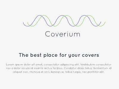 Coverium Home home logo web design