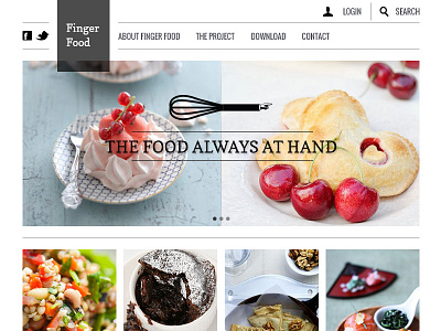 Home page FINGER FOOD food graphic design logo ui ui design ux ux design visual web web design