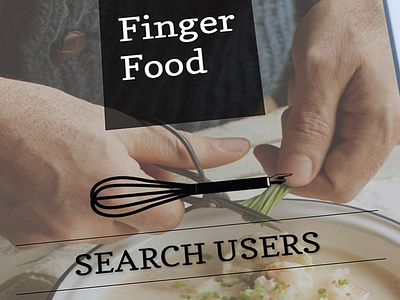 Iphone placement - FINGER FOOD APP