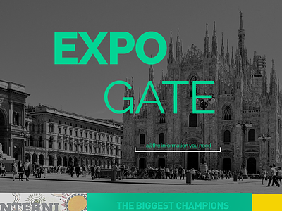 EXPO GATE CONCEPT art direction ui design web design