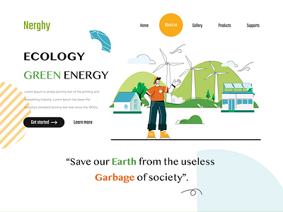 Nerghy - Renewable Energy Illustration by Haraki for Vektora on Dribbble