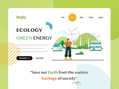 Nerghy - Renewable Energy Illustration