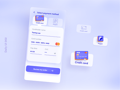 Daily UI 002 - Credit Card Checkout