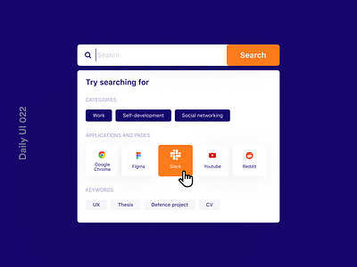 Daily UI 022 Search advanced search app design appui appuidesign daily ui daily ui 022 daily ui challenge dailyui dailyui 022 dailyuichallenge figma search search bar search recommendation search ui searching smart search