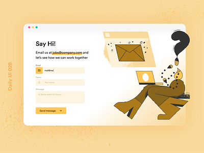 Daily UI 028 Contact form