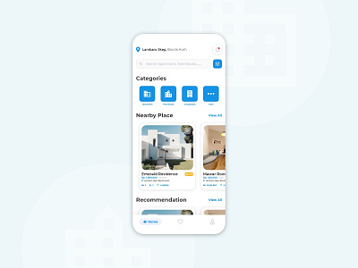 Real Estate Rent Mobile App app design iphone mobile real estate rent rent house ui uiux ux