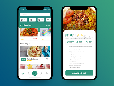 Recipes Apps app branding iphone mobile ui ux