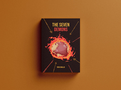 The seven demons book cover 3d book cover amazon kdp amazon kindle behance book cover book cover design booklet books branding design ebook cover ebook cover design ebook design illustration kindlecover