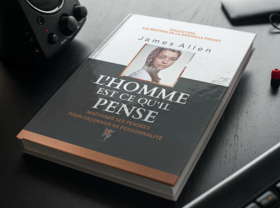 L'HOMME EST CE QU'IL PENSE 3d book cover book cover design books branding design ebook cover illustration kindlecover logo ui