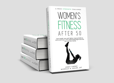 Women's Fitness After 50 Book Cover 3d animation book cover book cover design books branding design ebook cover graphic design illustration kindlecover logo motion graphics ui