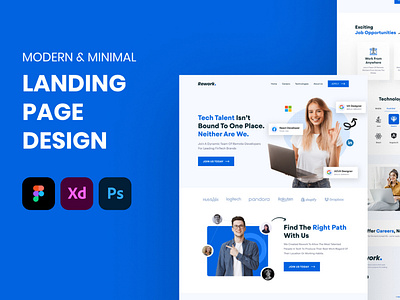 Design your website landing page