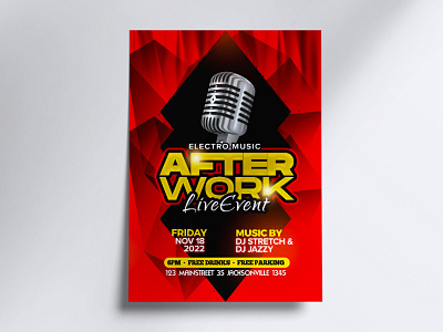 Afterwork live event flyer