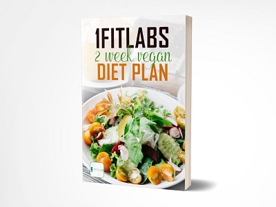 1fitlabs 2 weeks vegan diet plan book cover 3d 3d art 3d book cover blue book book cover book cover design bookcover bookcoverdesign bookcovers booking books brand branding diet ebook ebook cover illustration kindle week