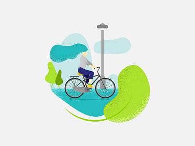 Cycling Woman Flat Illustration bike cycling design flat graphics illustration illustrator minimal minimalist simple vector women