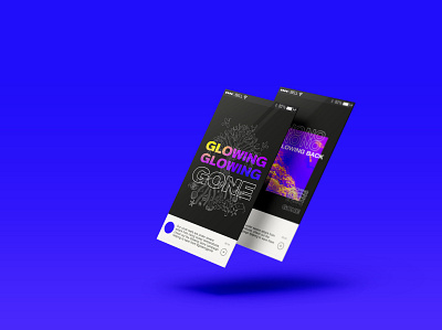Glowing Gone App - Jo Hawkes Design animation app app design branding climate climate crisis climatechange concept corporate identity design graphic design graphics illustration typography ui vector