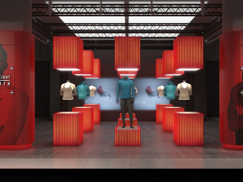 Nike Tech Pack store design - Jo Hawkes 