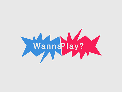 WannaPlay design logo typography