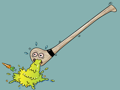 Hurling Stick comic humour hurling illustration illustrator ireland