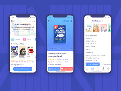 Bookstore app screens app design content design design mobile app design mobile ui ui