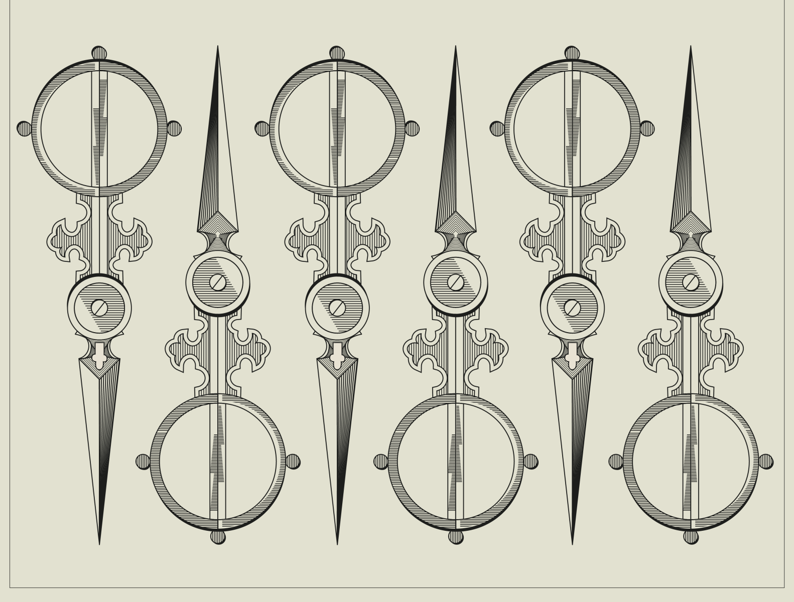 Tribute to George Wilkinson's Victorian Age Scissors illustration vector