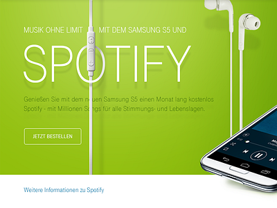 Spotify Teaser concept demo deutsche telekom spotify telekom design visual