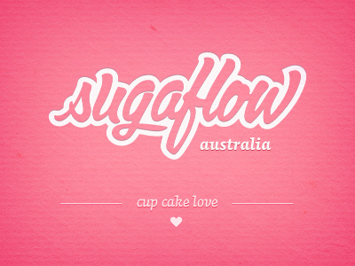 Sugaflow logo typography