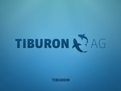 Tiburon AG draft illustration logo shark tiburon vector