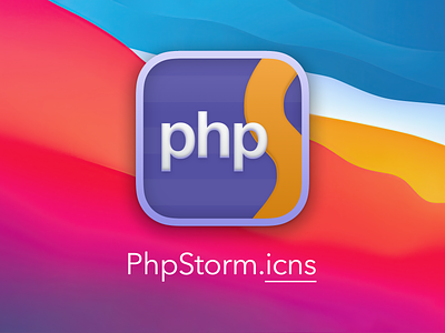 PhpStorm Big Sur Icon big sur bigsur development dock icns icon mac os osx phpstorm replacement