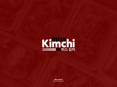 Miss Kimchi asian branding design kimchi korean food logo miss product