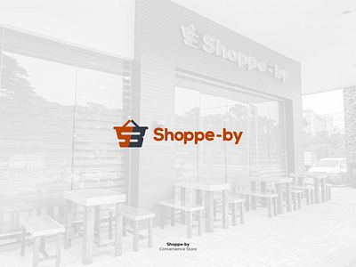 Shoppe-by basket branding convenience store design logo shop shoppe