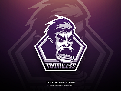 Toothless Tribe branding design frisbee illustration logo sports team ultimate vector