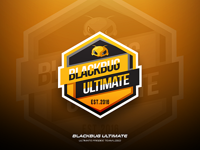 Blackbug Ultimate branding design frisbee illustration logo sports team ultimate vector