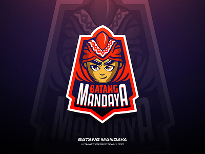 Batang Mandaya branding design frisbee illustration logo sports team ultimate vector