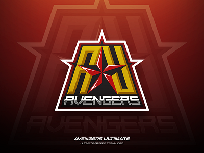 Avengers Ultimate branding design frisbee illustration logo sports team ultimate vector