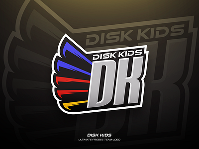 Disk Kids branding design frisbee illustration logo sports team ultimate vector